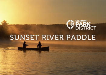 sunset river paddle
